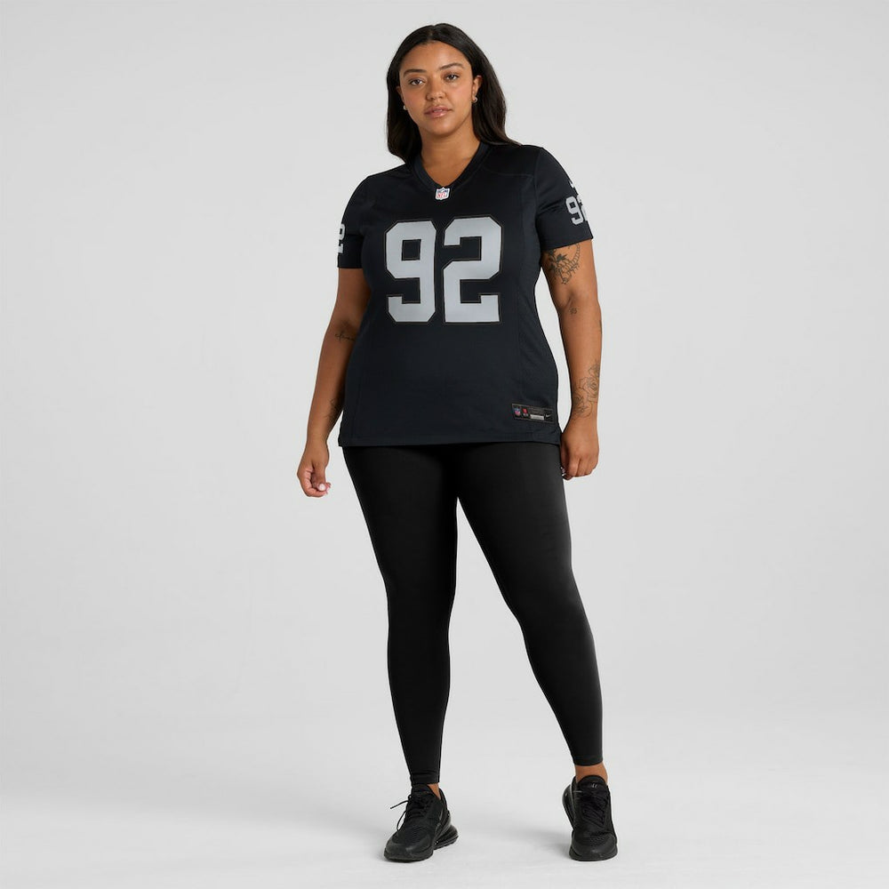JJ Pegues Las Vegas Raiders Women's Team Game Jersey - Black Jerseys