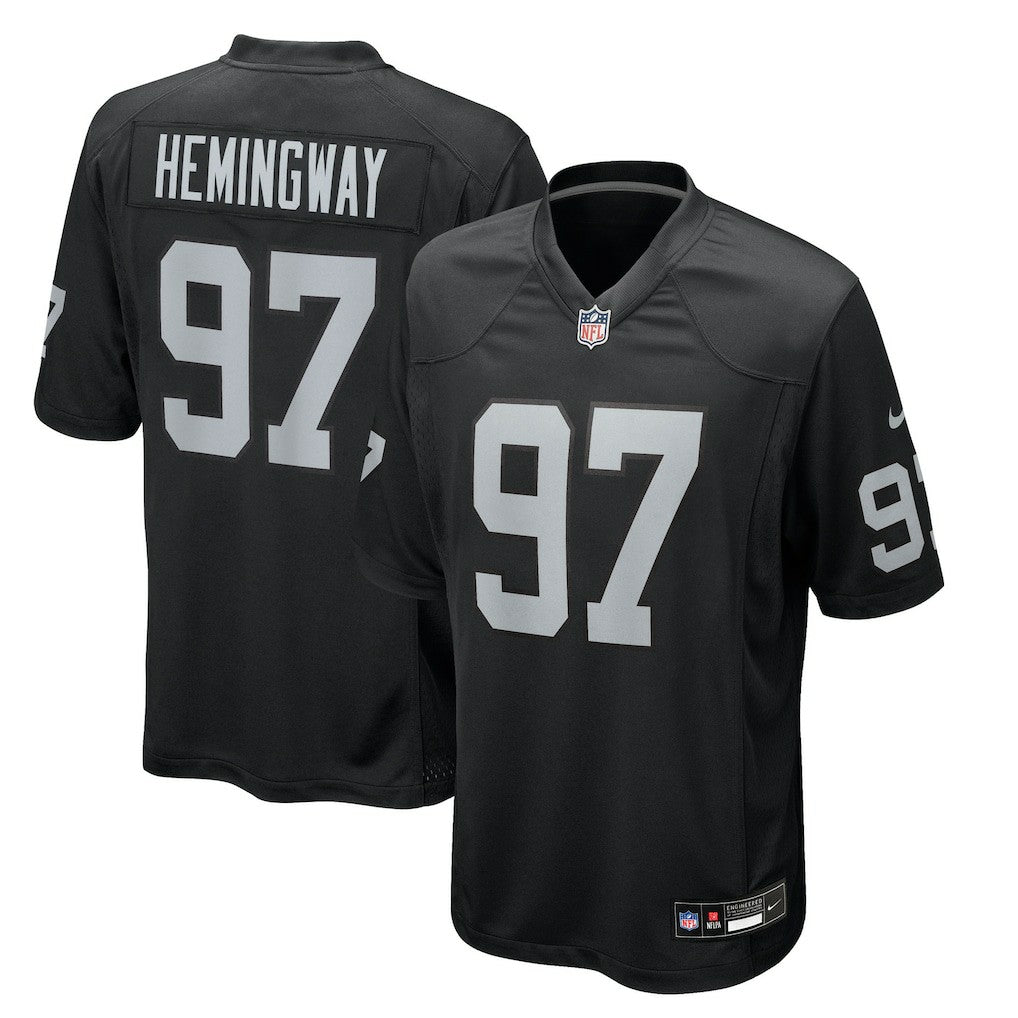 Tonka Hemingway Las Vegas Raiders Team Game Jersey - Black Jerseys