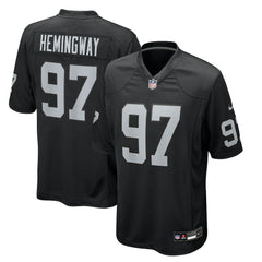 Tonka Hemingway Las Vegas Raiders Team Game Jersey - Black Jerseys