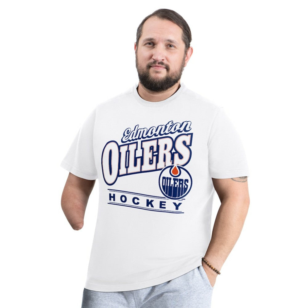 Edmonton Oilers G-III Sports by Carl Banks Adaptive Headliner T-Shirt - White | US 203480327