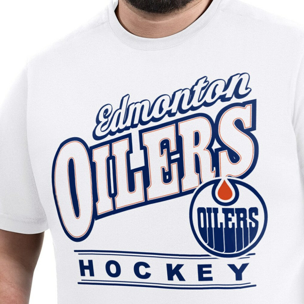 Edmonton Oilers G-III Sports by Carl Banks Adaptive Headliner T-Shirt - White | US 203480327