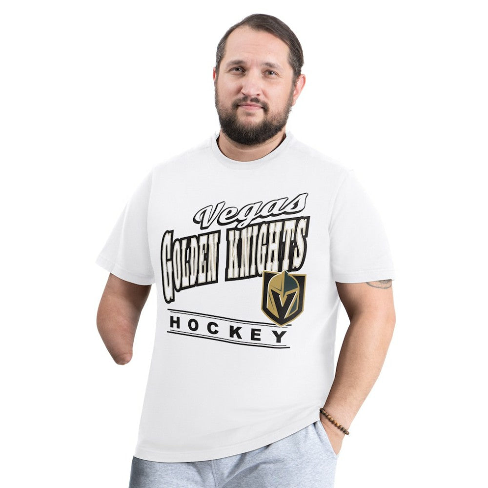Vegas Golden Knights G-III Sports by Carl Banks Adaptive Headliner T-Shirt - White | US 203480336