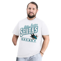 San Jose Sharks G-III Sports by Carl Banks Adaptive Headliner T-Shirt - White | US 203480337