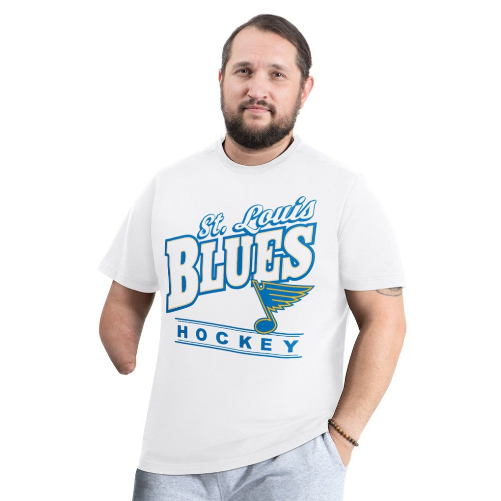 St. Louis Blues G-III Sports by Carl Banks Adaptive Headliner T-Shirt - White | US 203480338