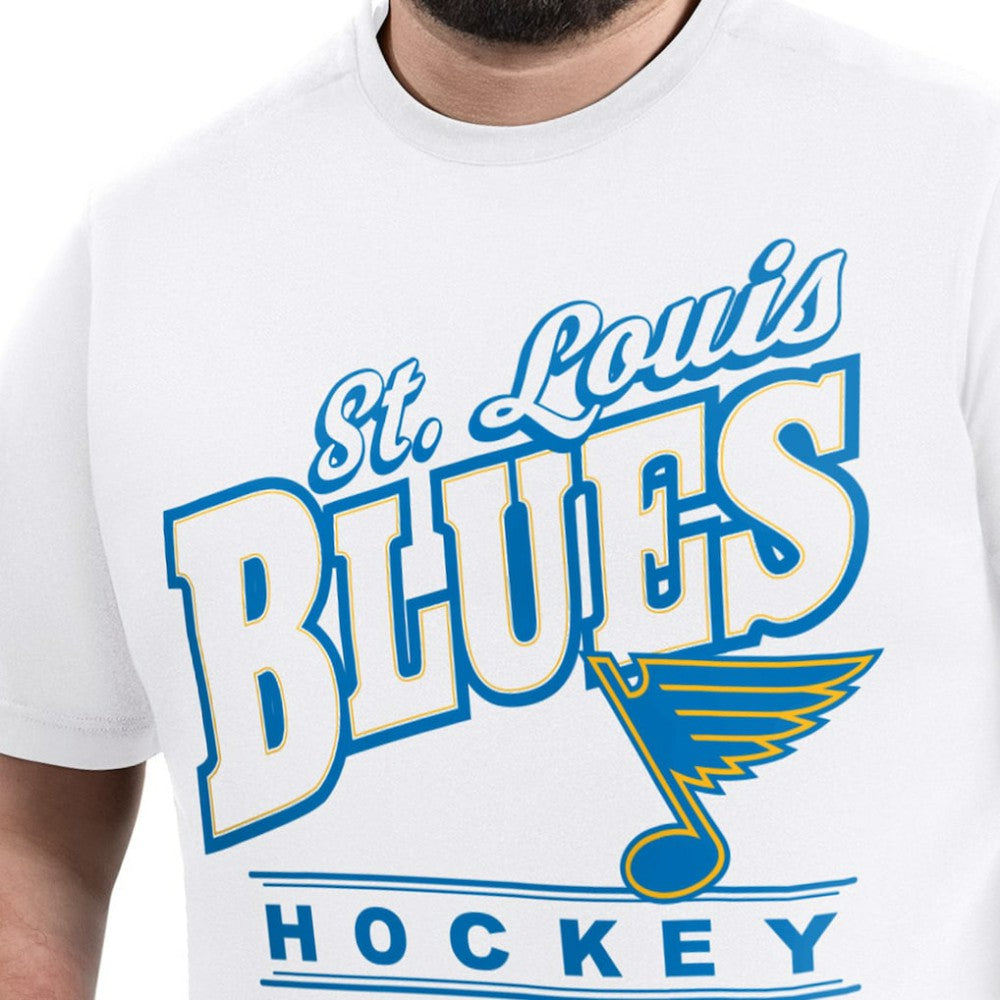 St. Louis Blues G-III Sports by Carl Banks Adaptive Headliner T-Shirt - White | US 203480338