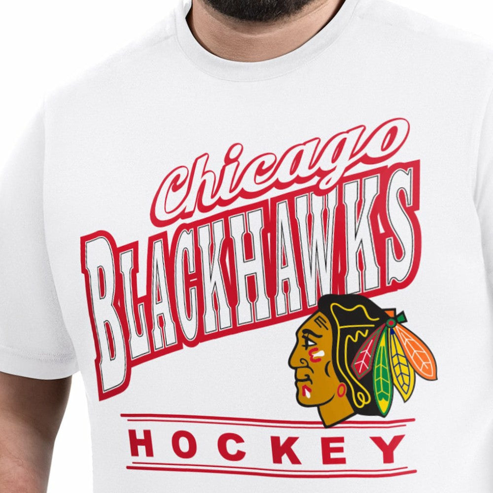Chicago Blackhawks G-III Sports by Carl Banks Adaptive Headliner T-Shirt - White | US 203480339