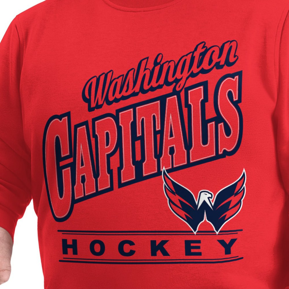 Washington Capitals G-III Sports by Carl Banks Adaptive Headliner Fleece Sweatshirt - Red | US 203480347