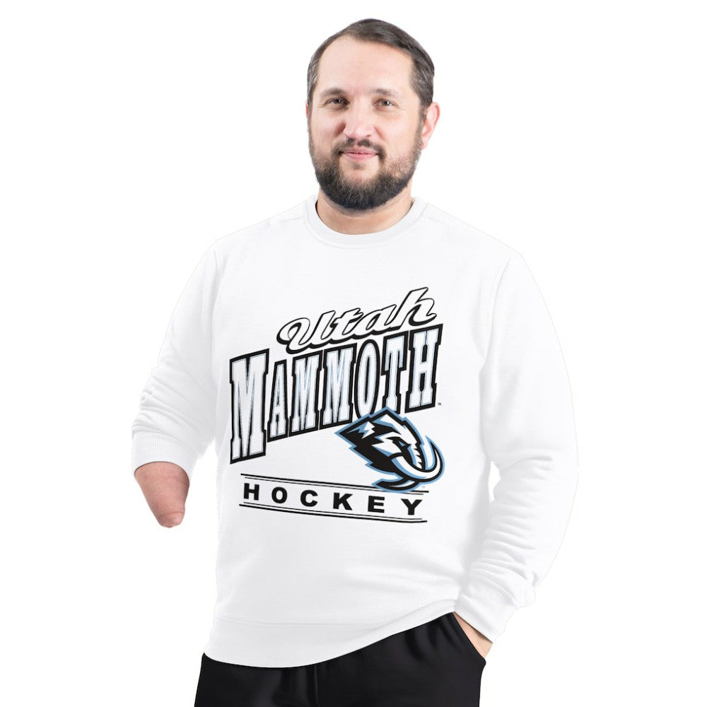 Utah Mammoth G-III Sports by Carl Banks Adaptive Headliner Fleece Sweatshirt - White | US 203480349