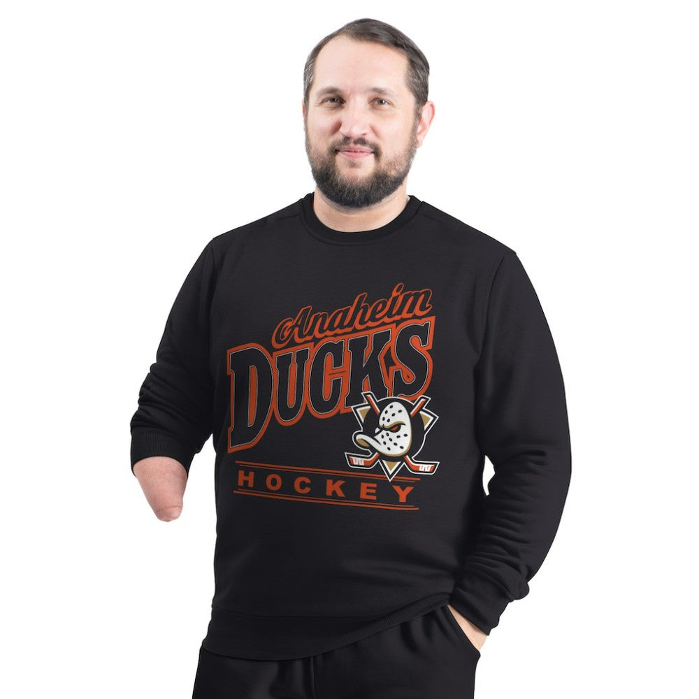 Anaheim Ducks G-III Sports by Carl Banks Adaptive Headliner Fleece Sweatshirt - Black | US 203480354