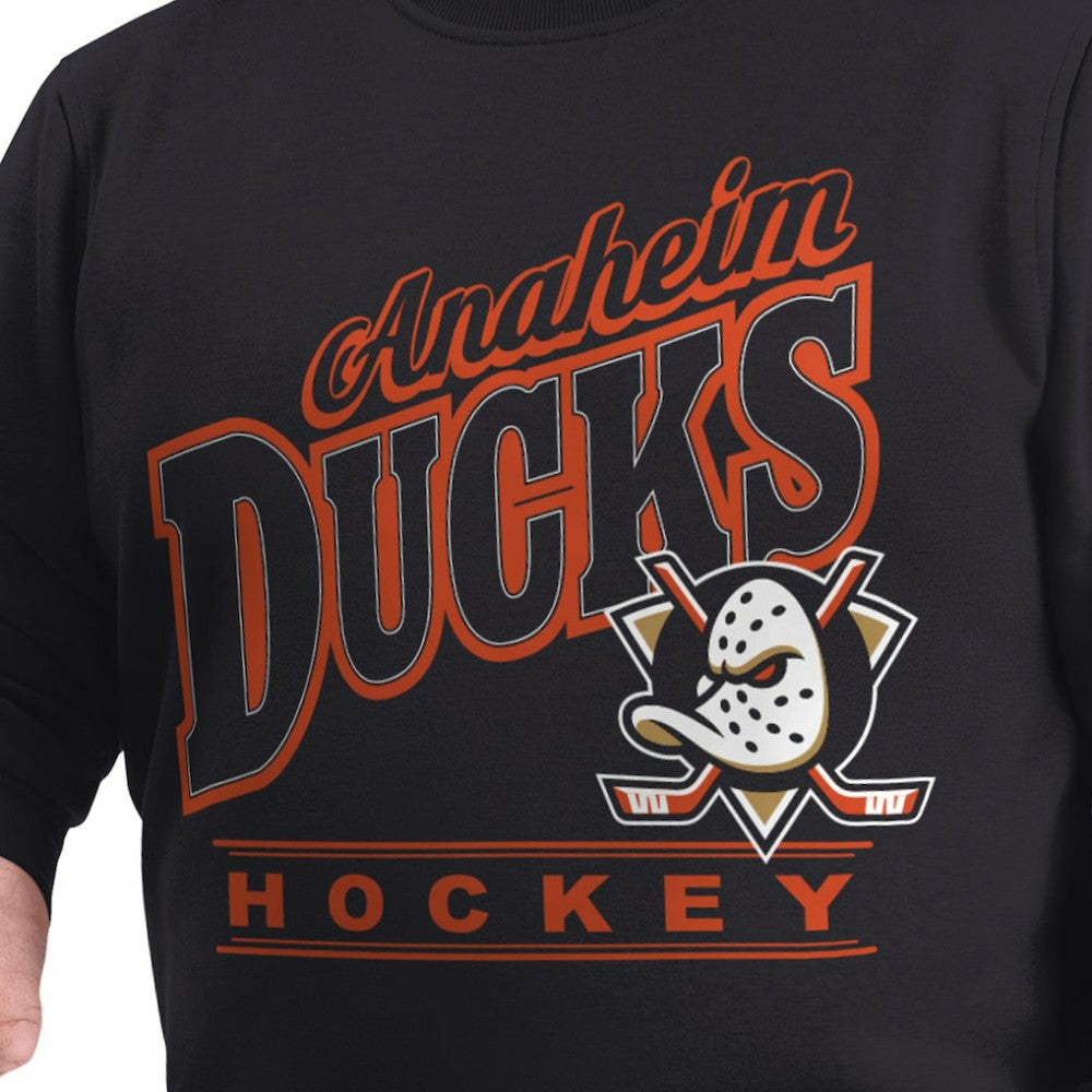 Anaheim Ducks G-III Sports by Carl Banks Adaptive Headliner Fleece Sweatshirt - Black | US 203480354