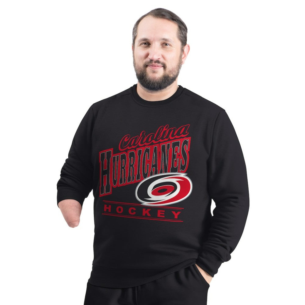 Carolina Hurricanes G-III Sports by Carl Banks Adaptive Headliner Fleece Sweatshirt - Black | US 203480357