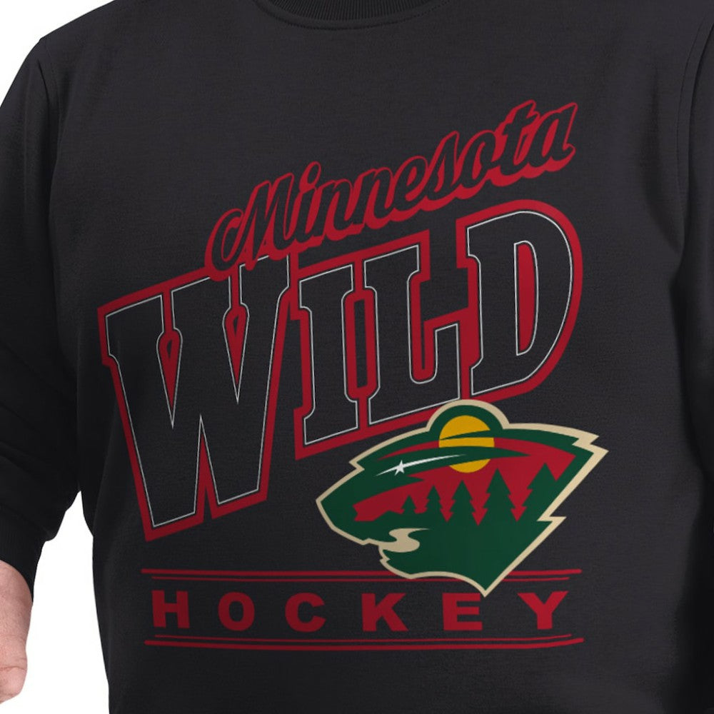 Minnesota Wild G-III Sports by Carl Banks Adaptive Headliner Fleece Sweatshirt - Black | US 203480362
