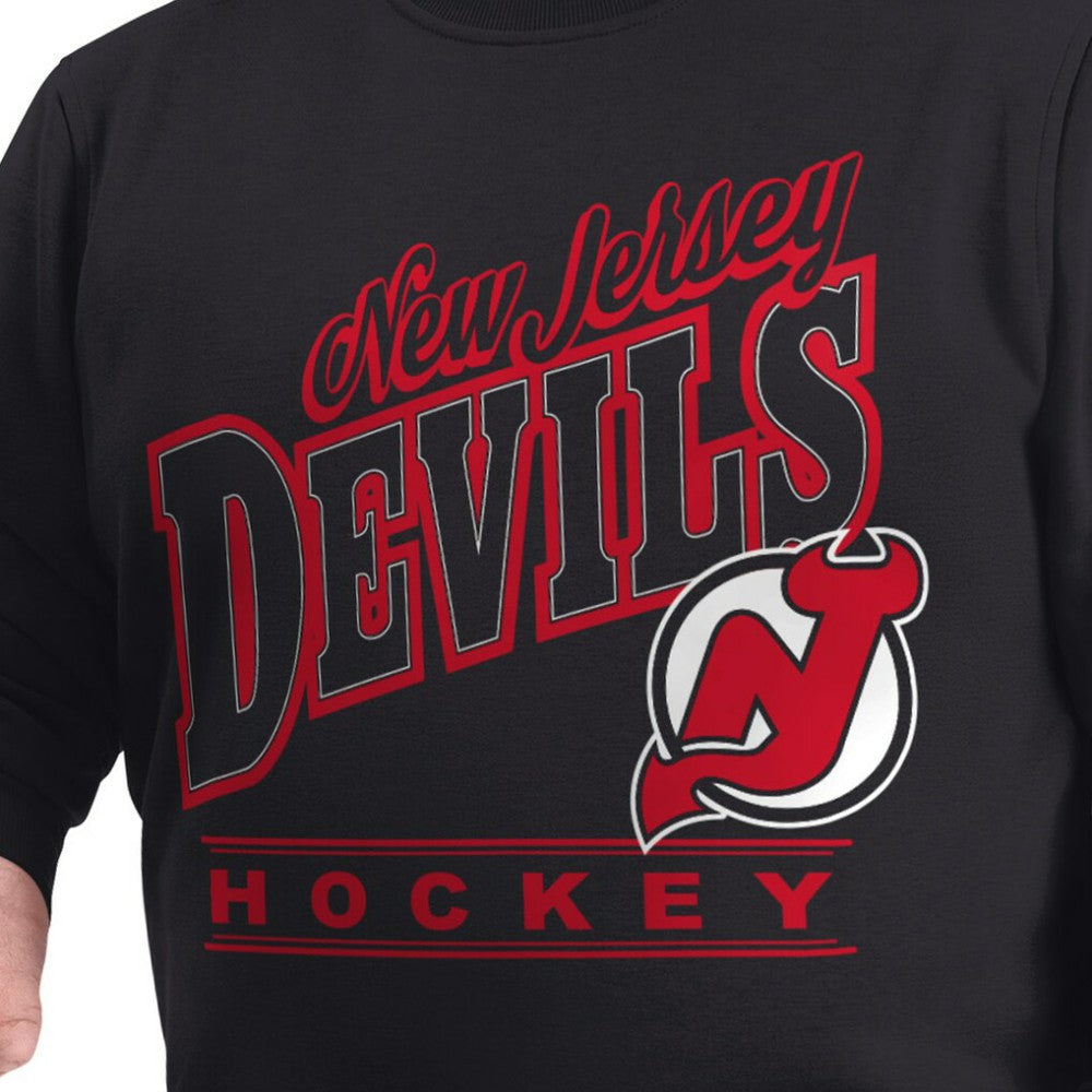 New Jersey Devils G-III Sports by Carl Banks Adaptive Headliner Fleece Sweatshirt - Black | US 203480363