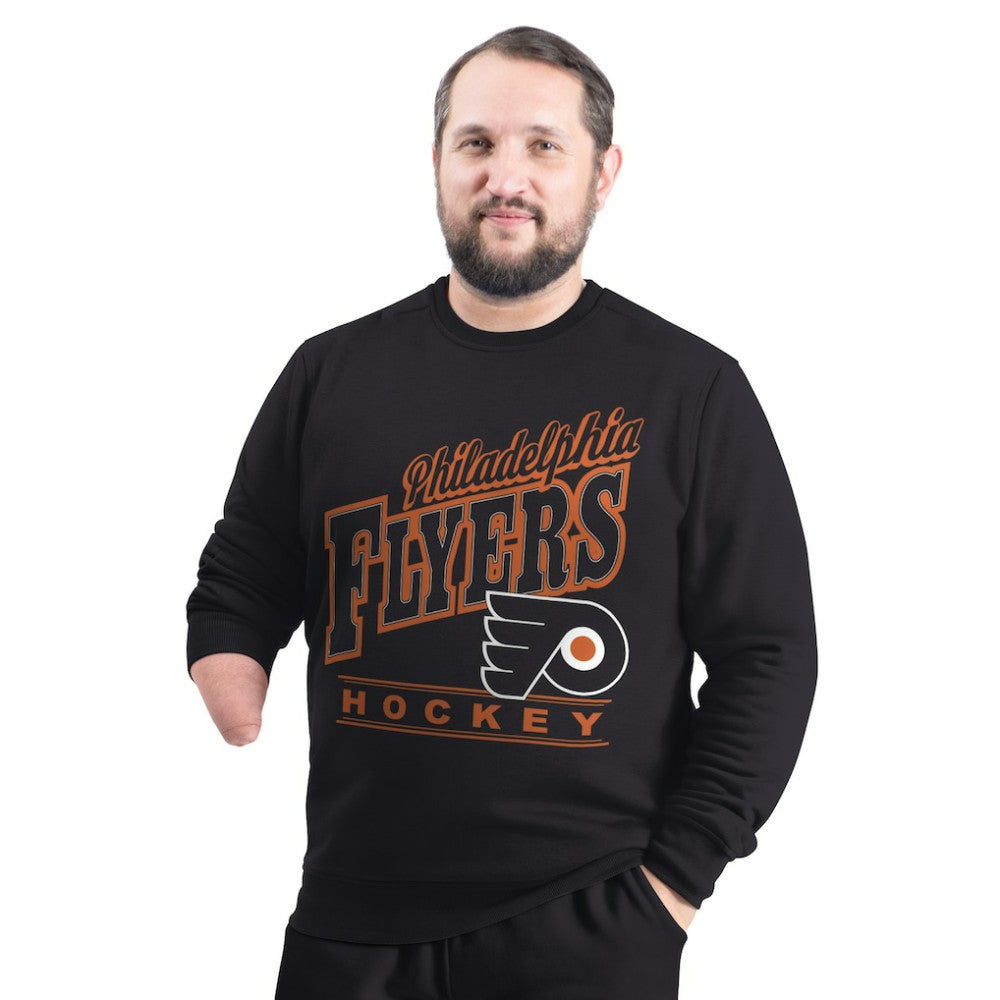 Philadelphia Flyers G-III Sports by Carl Banks Adaptive Headliner Fleece Sweatshirt - Black | US 203480364