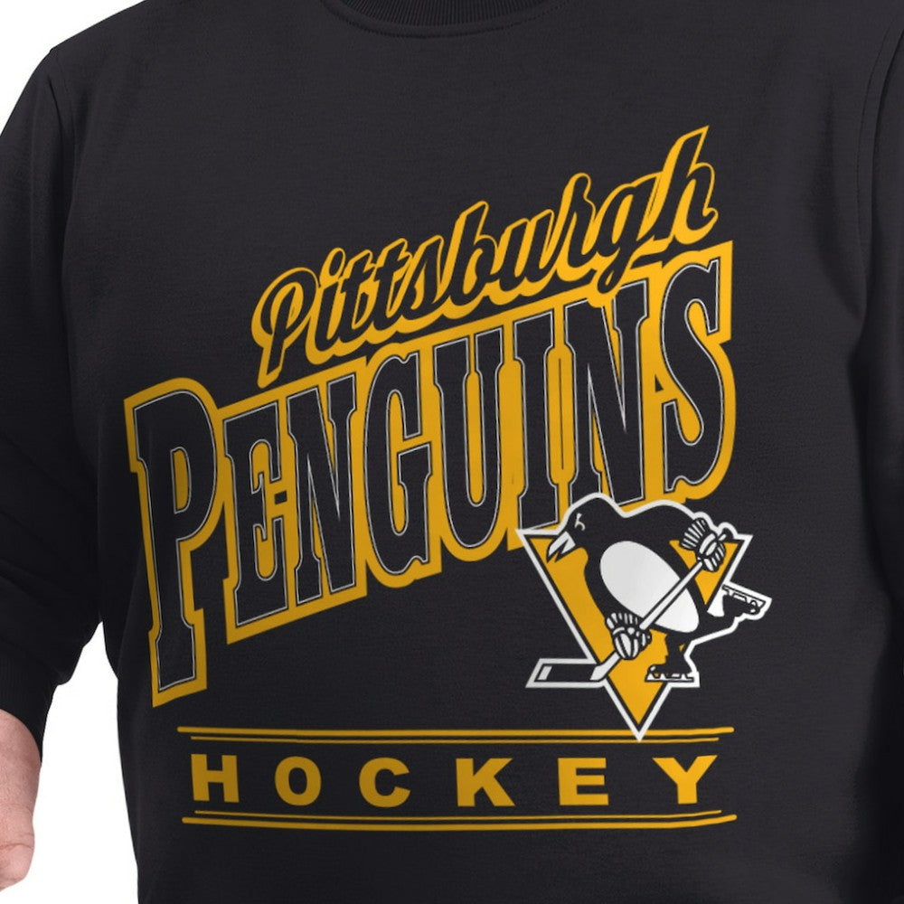 Pittsburgh Penguins G-III Sports by Carl Banks Adaptive Headliner Fleece Sweatshirt - Black | US 203480366
