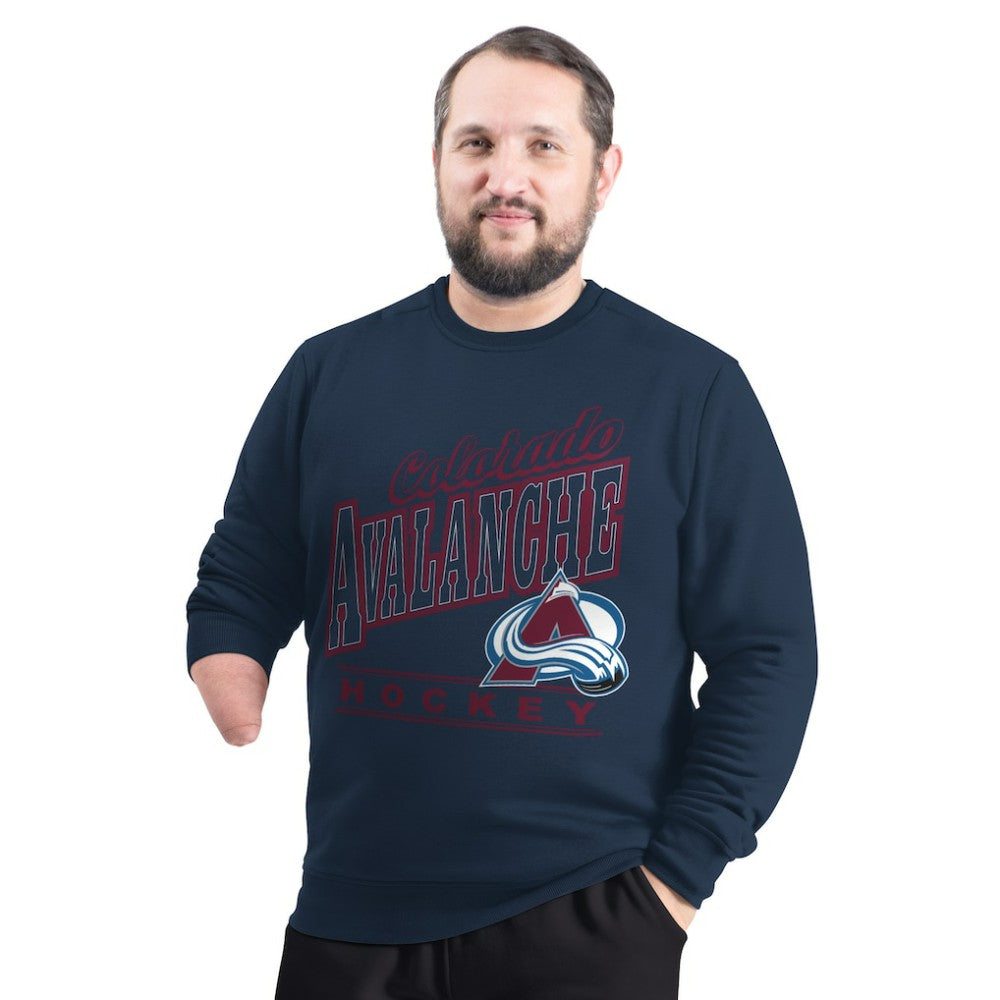 Colorado Avalanche G-III Sports by Carl Banks Adaptive Headliner Fleece Sweatshirt - Navy | US 203480370