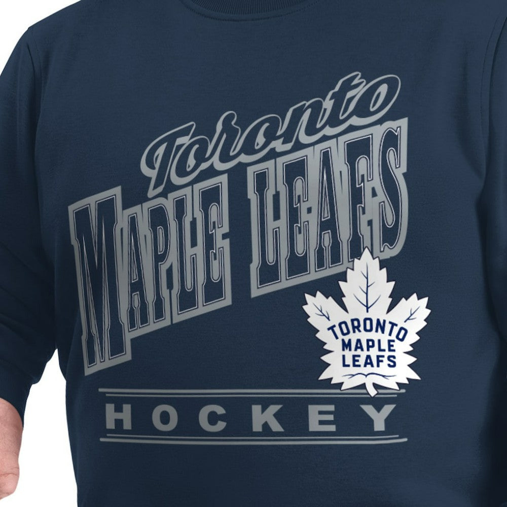 Toronto Maple Leafs G-III Sports by Carl Banks Adaptive Headliner Fleece Sweatshirt - Navy | US 203480376