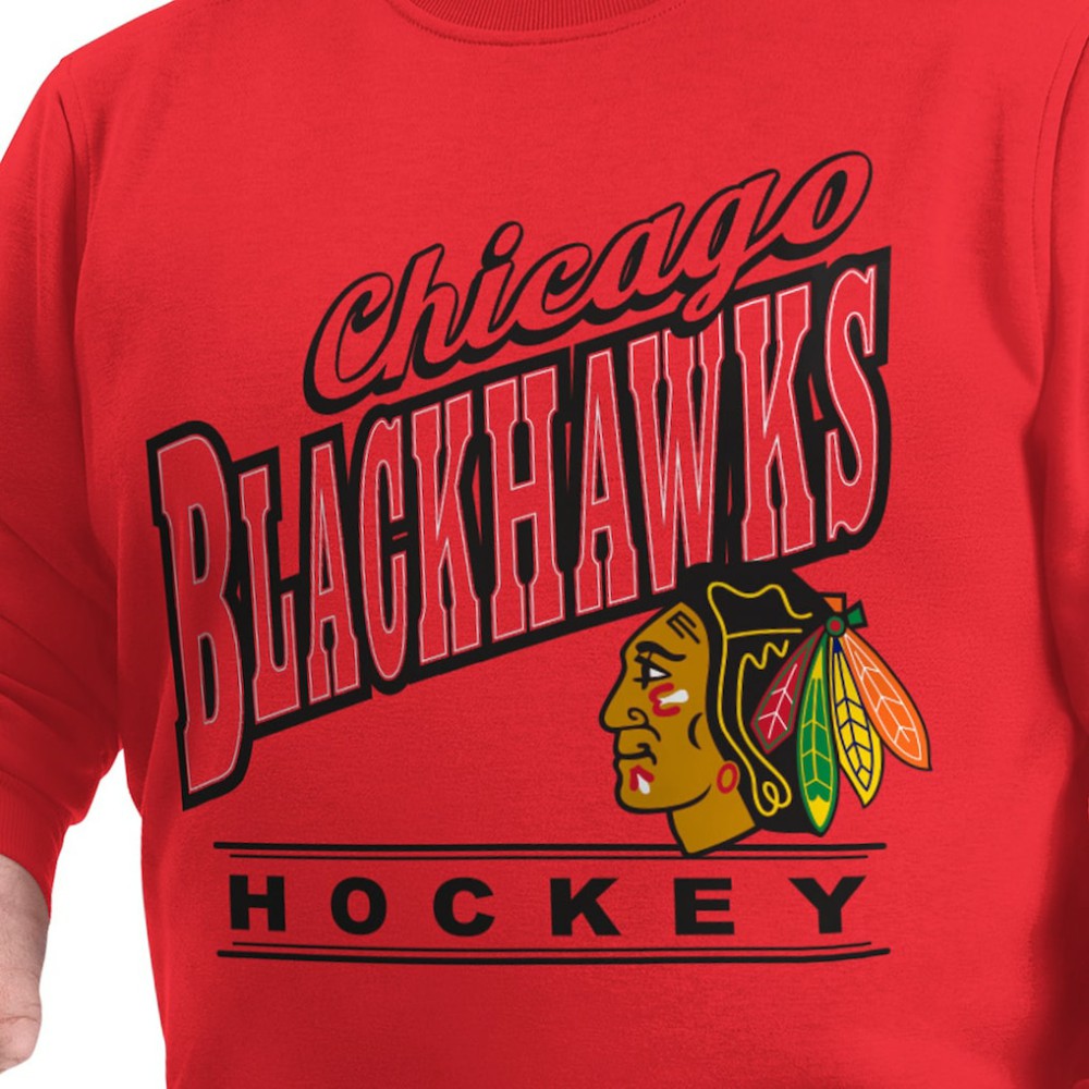Chicago Blackhawks G-III Sports by Carl Banks Adaptive Headliner Fleece Sweatshirt - Red | US 203480381