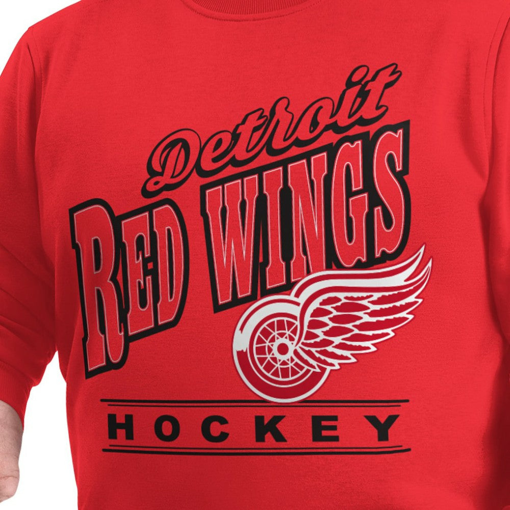 Detroit Red Wings G-III Sports by Carl Banks Adaptive Headliner Fleece Sweatshirt - Red | US 203480383