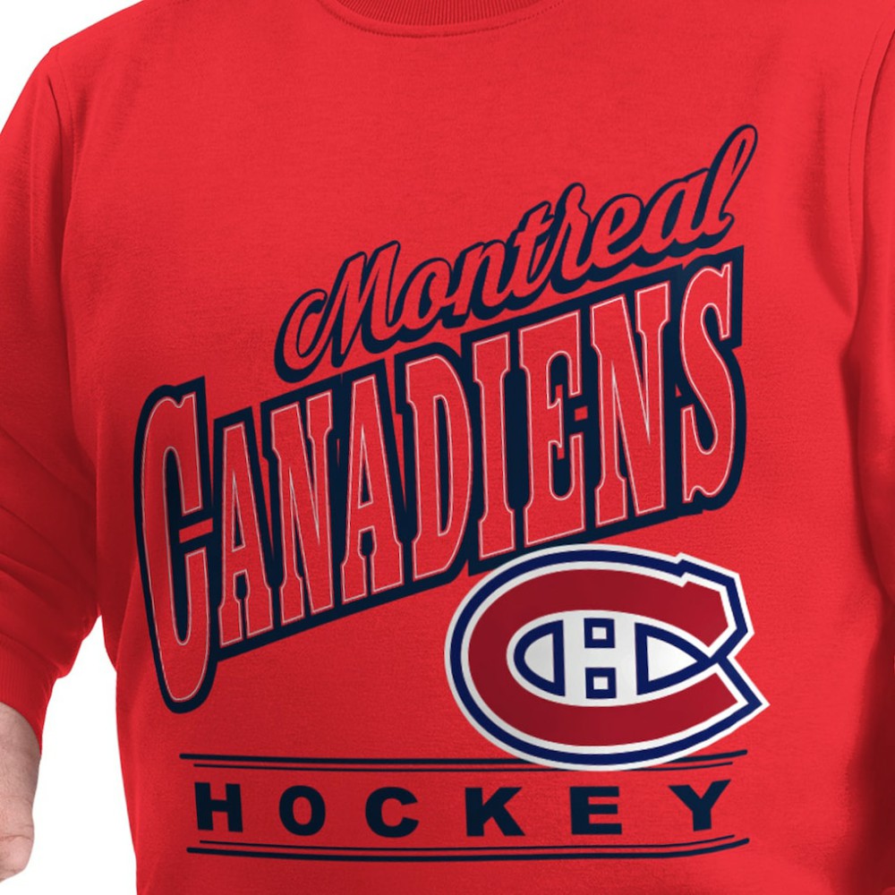 Montreal Canadiens G-III Sports by Carl Banks Adaptive Headliner Fleece Sweatshirt - Red | US 203480385