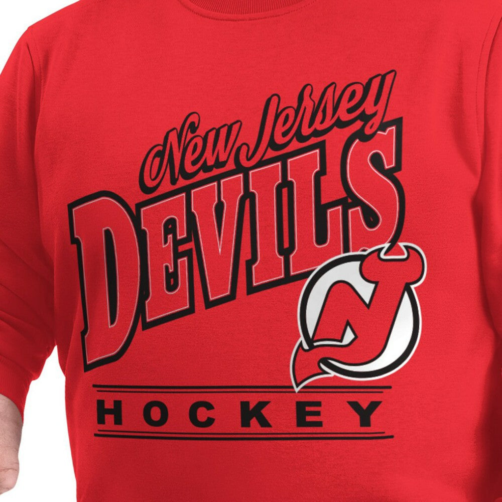 New Jersey Devils G-III Sports by Carl Banks Adaptive Headliner Fleece Sweatshirt - Red | US 203480386