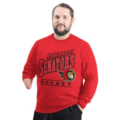Ottawa Senators G-III Sports by Carl Banks Adaptive Headliner Fleece Sweatshirt - Red | US 203480388