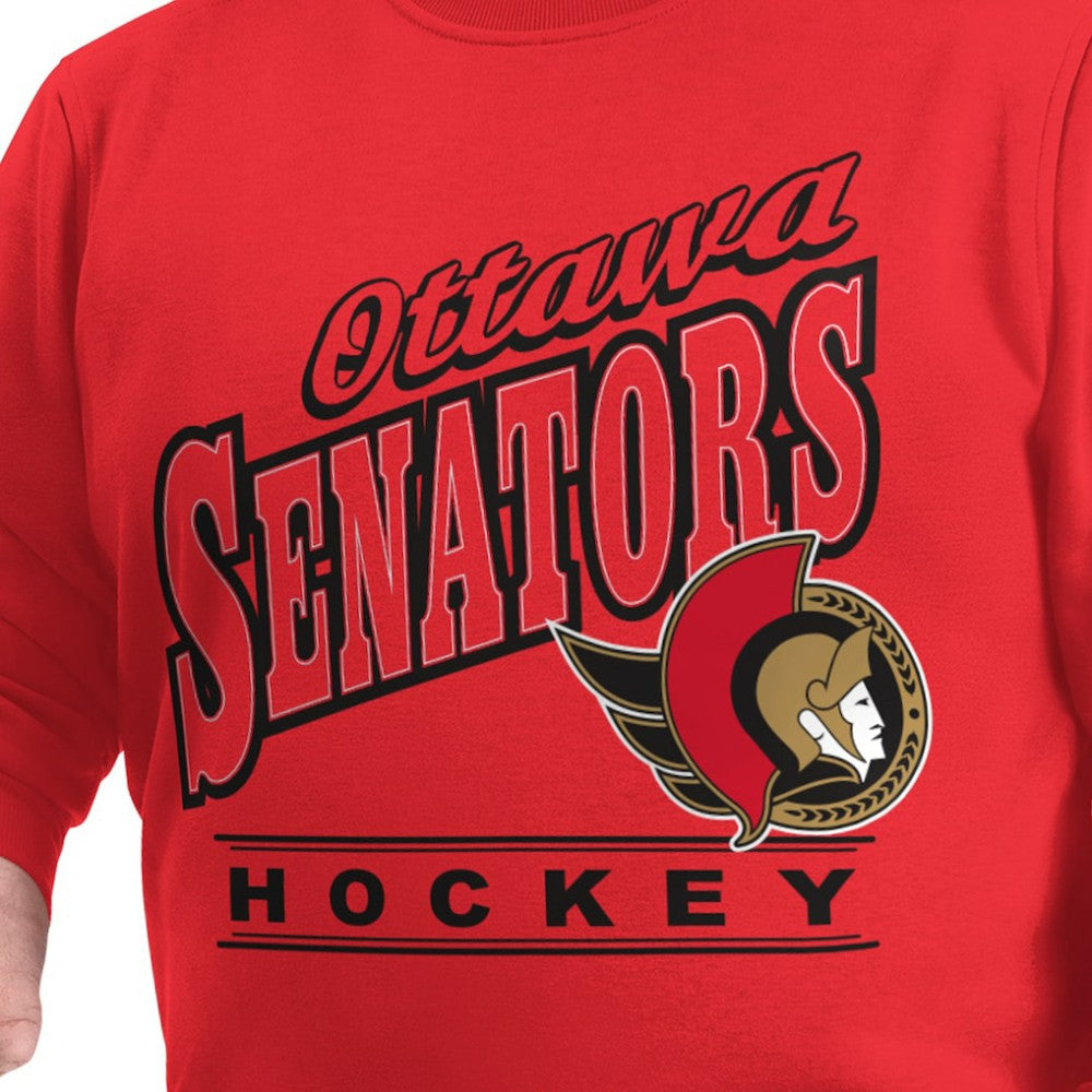 Ottawa Senators G-III Sports by Carl Banks Adaptive Headliner Fleece Sweatshirt - Red | US 203480388