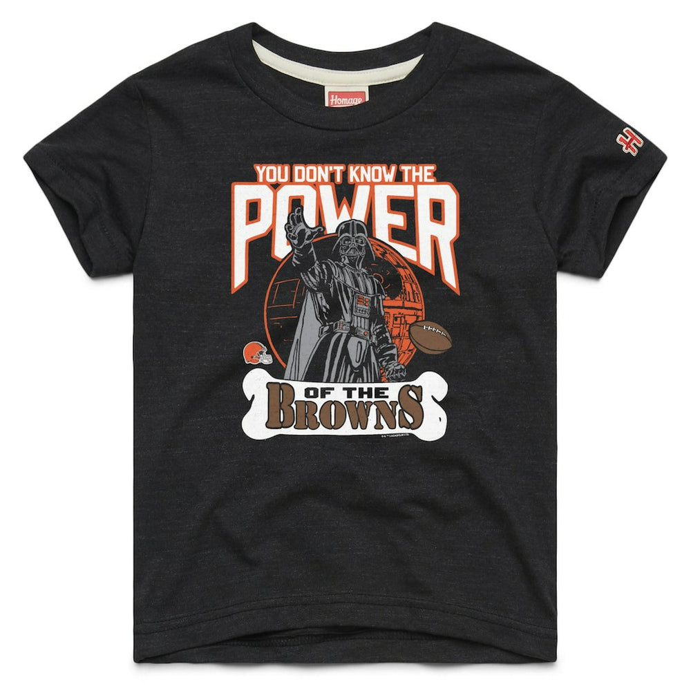 Cleveland Browns Homage Youth Star Wars x NFL Tri-Blend T-Shirt - Black T-shirts