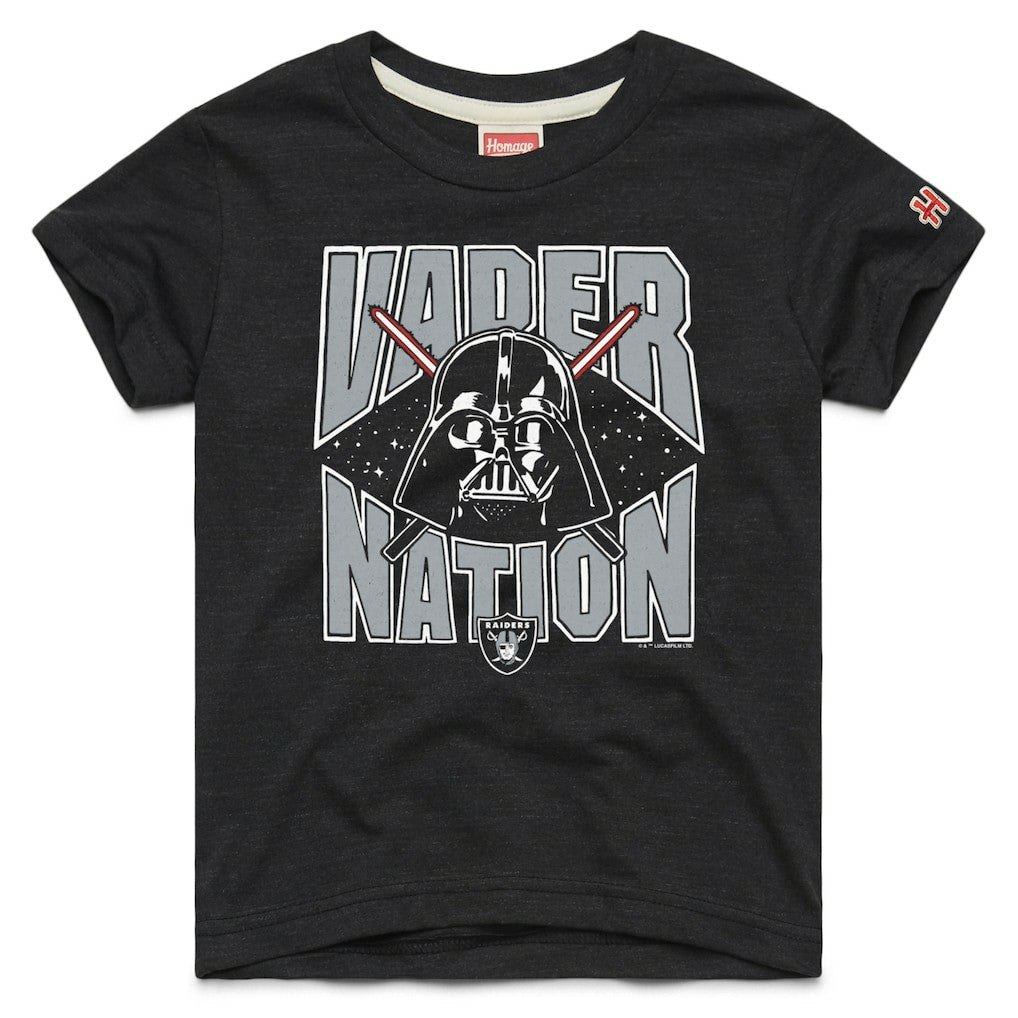 Las Vegas Raiders Homage Youth Star Wars x NFL Tri-Blend T-Shirt - Black T-shirts