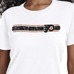 Philadelphia Flyers Starter Women's Team Stripe T-Shirt - White | US 203480852