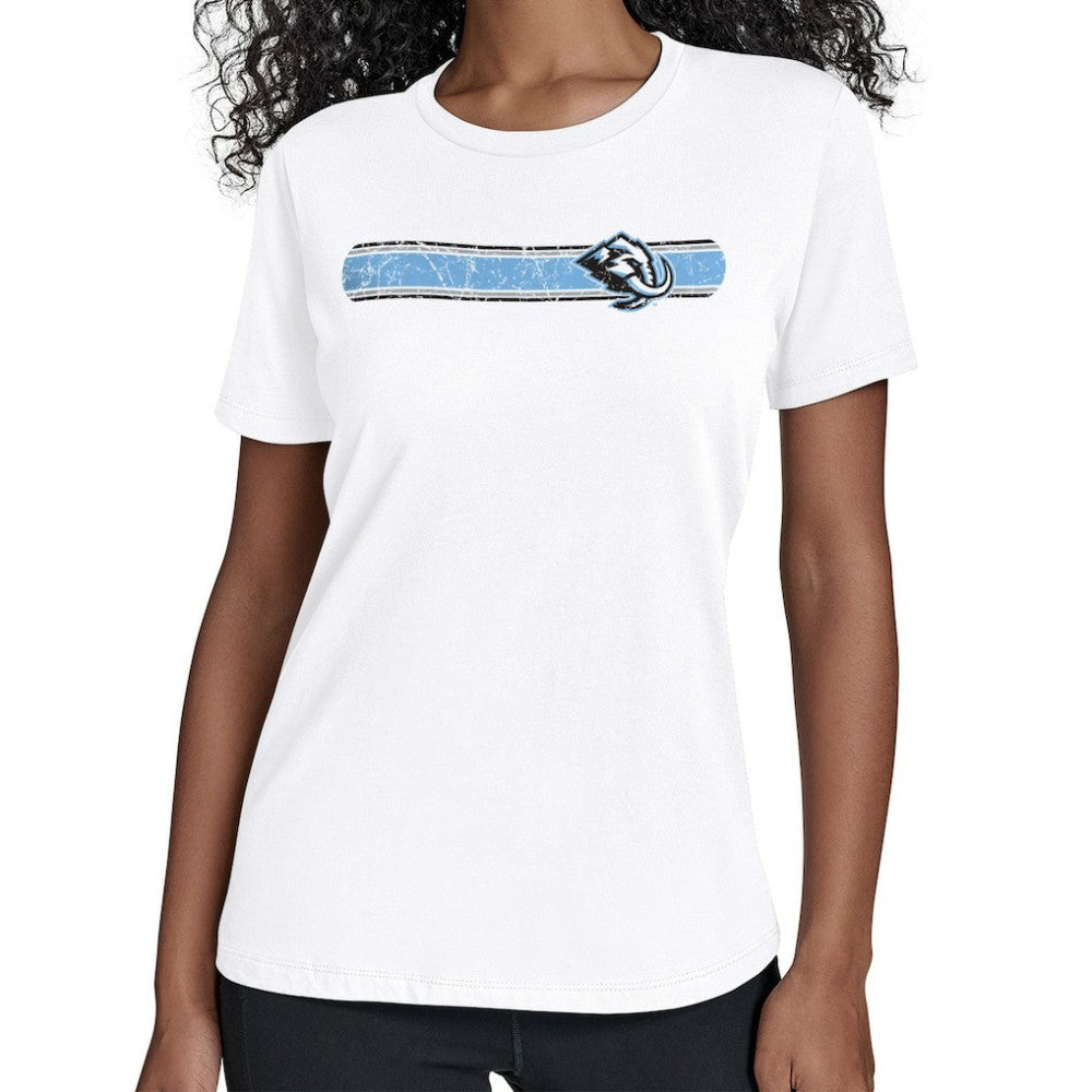 Utah Mammoth Starter Women's Team Stripe T-Shirt - White | US 203480853