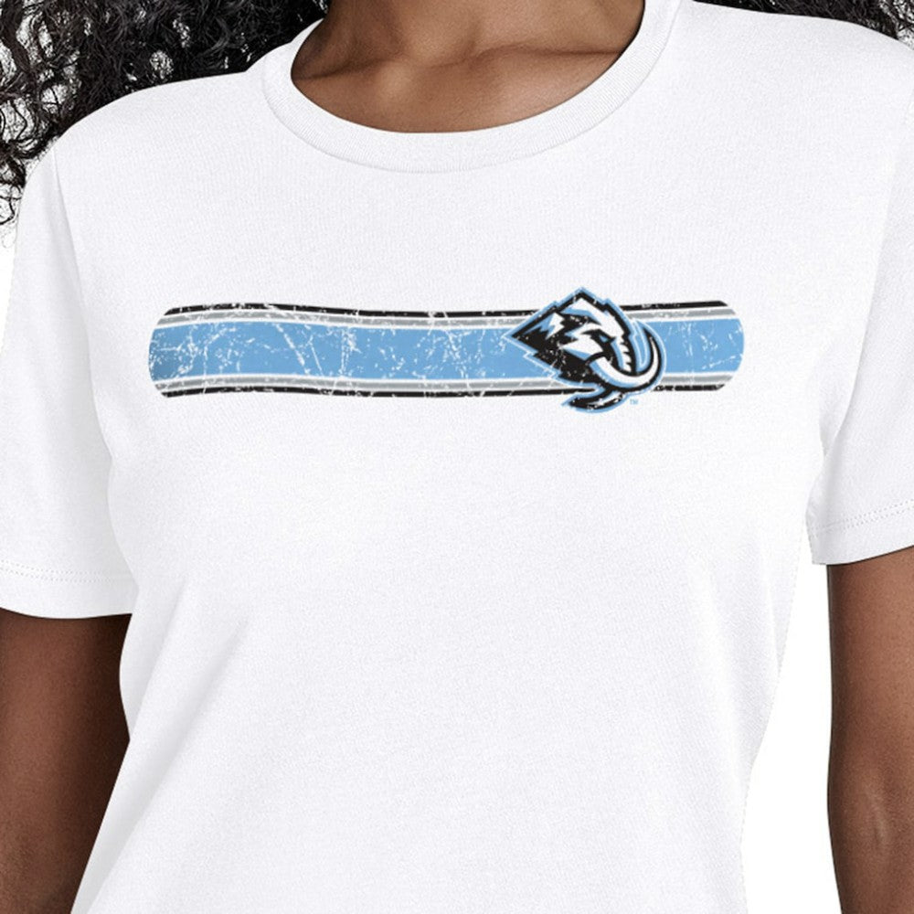 Utah Mammoth Starter Women's Team Stripe T-Shirt - White | US 203480853