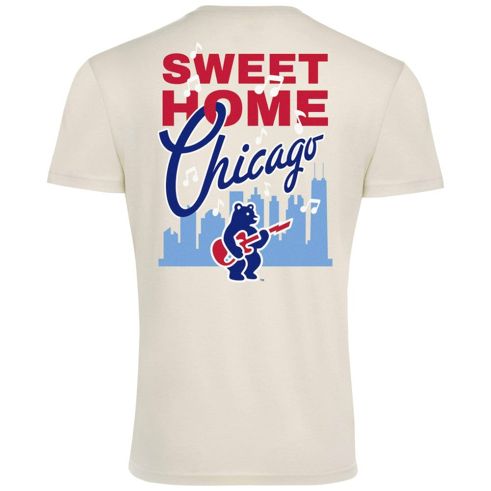 Chicago Cubs Sportiqe Unisex Sweet Home Chicago Comfy Tri-Blend Jersey T-Shirt - Cream Jerseys