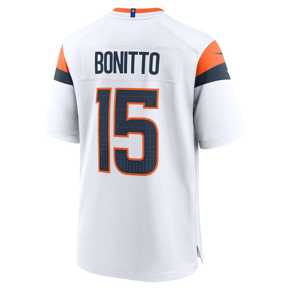 Nik Bonitto Denver Broncos Game Jersey - White Jerseys