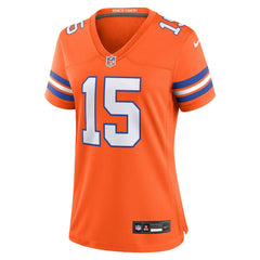 Nik Bonitto Denver Broncos Women's Alternate 2 Mile High Collection 1977 Throwback Game Jersey - Orange Jerseys