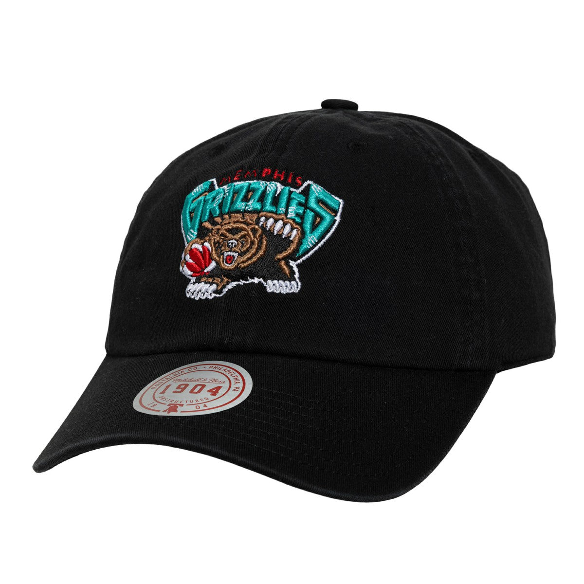 Memphis Grizzlies Hardwood Classics 1904 Adjustable Hat Black - Mitchell & Ness