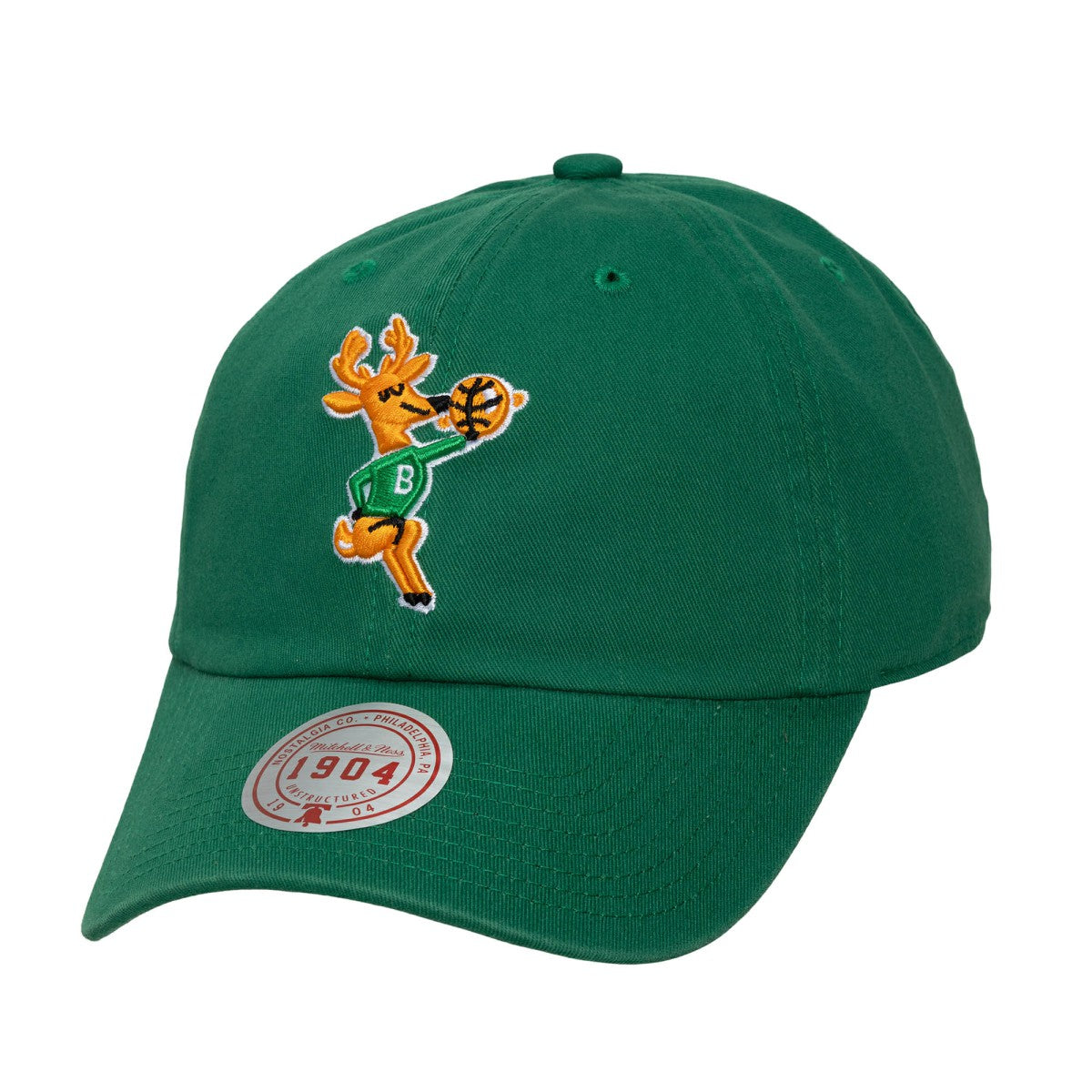 Milwaukee Bucks Hardwood Classics 1904 Adjustable Hat Hunter Green - Mitchell & Ness