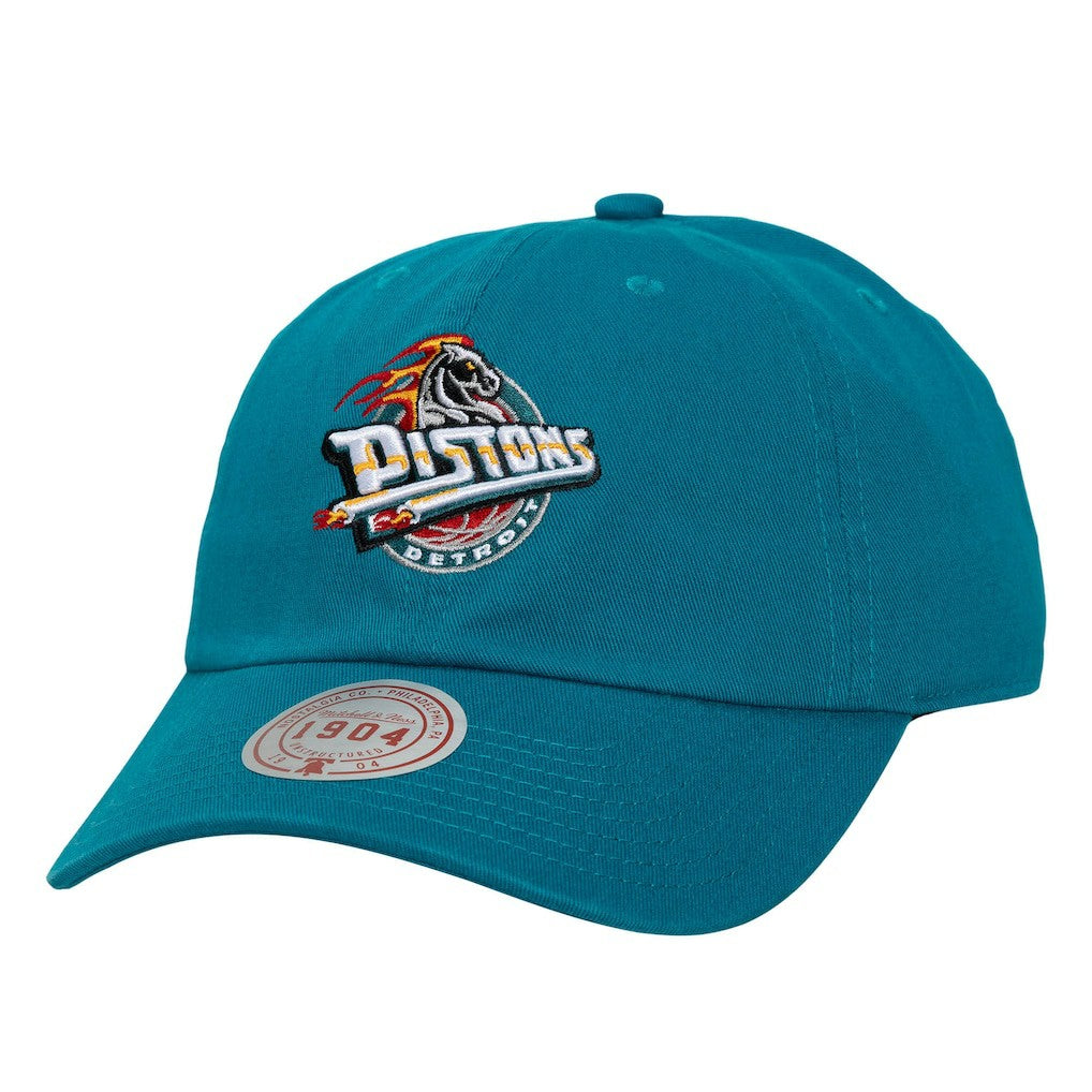 Detroit Pistons Hardwood Classics 1904 Adjustable Hat Teal - Mitchell & Ness