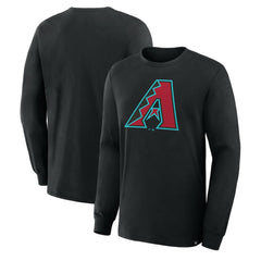 Arizona Diamondbacks Essential Long Sleeve T-Shirt - Black T-shirts