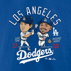 Mookie Betts & Shohei Ohtani Los Angeles Dodgers Player Duo T-Shirt - Royal T-shirts