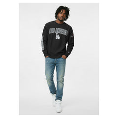 Los Angeles Dodgers Champion Reverse Weave Chenille Sweatshirt - Black Sweatshirts