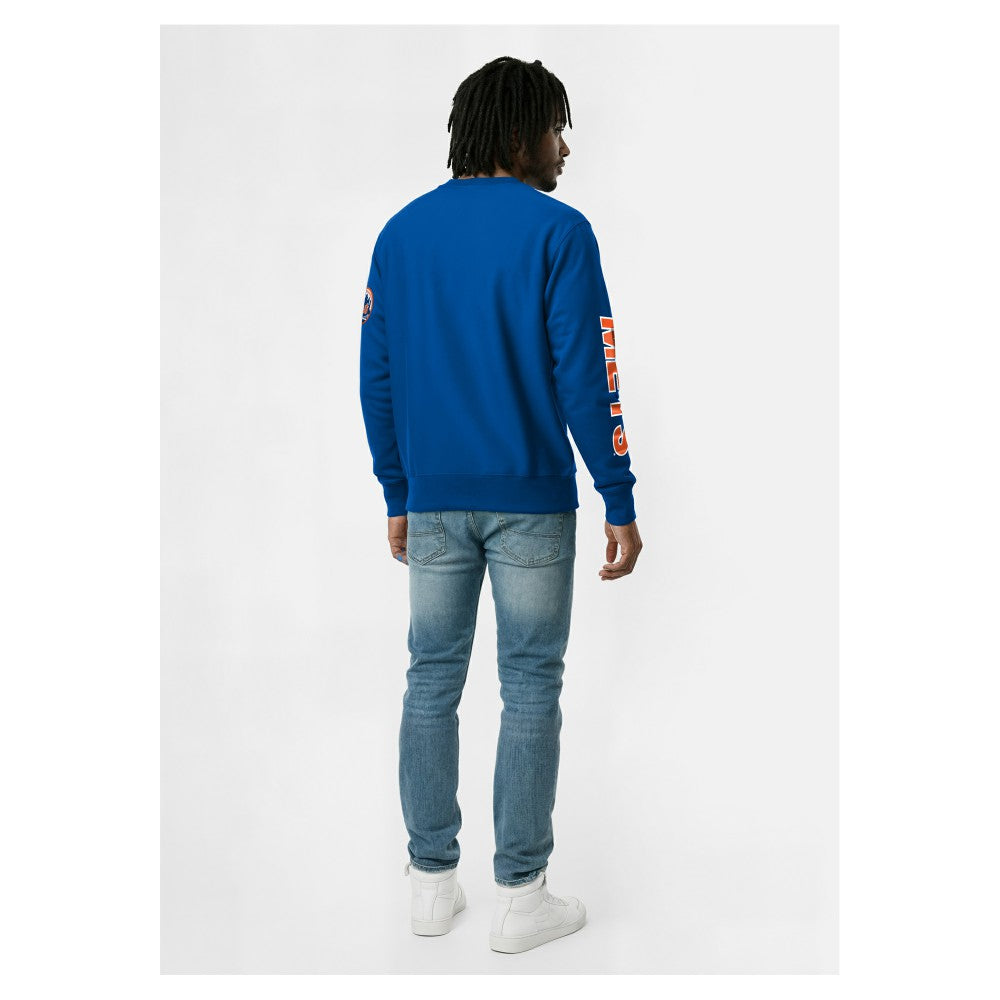 New York Mets Champion Reverse Weave Chenille Sweatshirt - Royal Sweatshirts