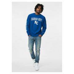 Kansas City Royals Champion Reverse Weave Chenille Sweatshirt - Royal Sweatshirts