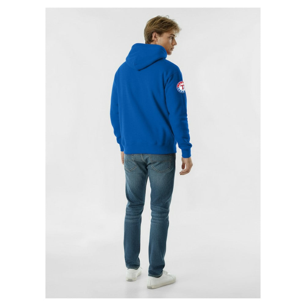 Texas Rangers Champion Reverse Weave Chenille Hoodie - Royal Hoodies