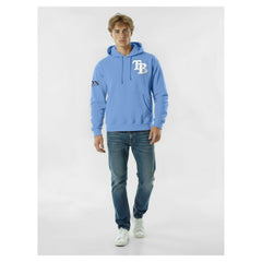 Tampa Bay Rays Champion Reverse Weave Chenille Hoodie - Light Blue Hoodies