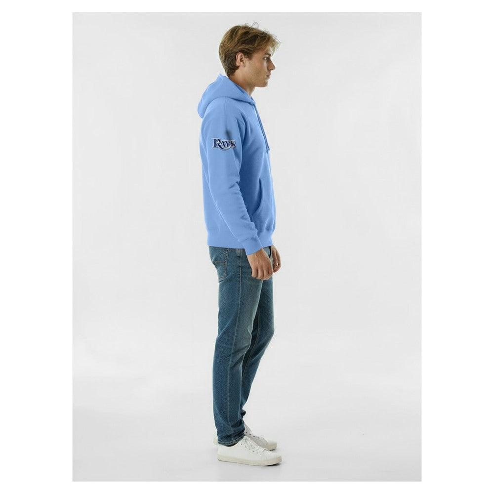Tampa Bay Rays Champion Reverse Weave Chenille Hoodie - Light Blue Hoodies