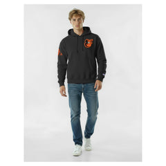 Baltimore Orioles Champion Reverse Weave Chenille Hoodie - Black Hoodies