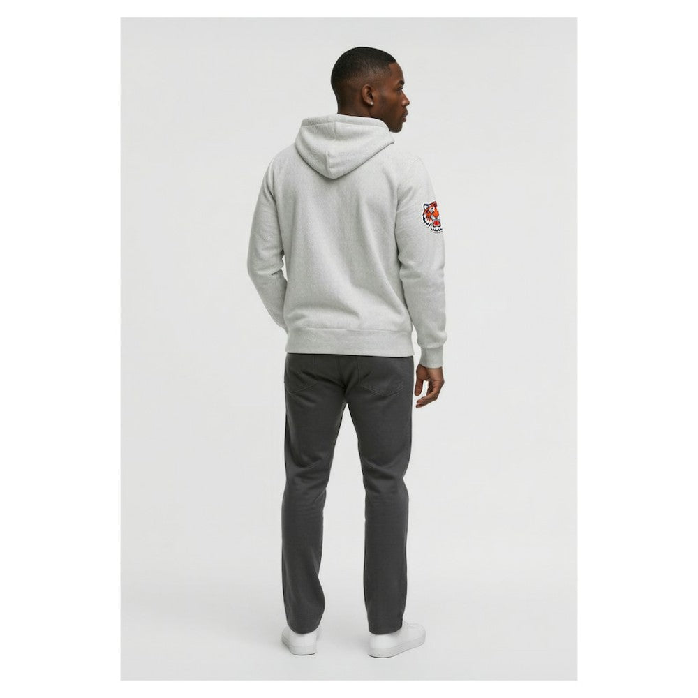 Detroit Tigers Champion Reverse Weave Chenille Full-Zip Hoodie - Gray Hoodies