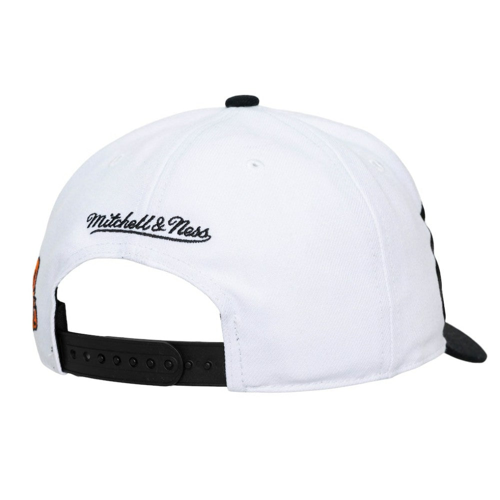 Baltimore Orioles Mitchell & Ness Unisex XL Script Pro Crown Snapback Hat - White/Black Hats