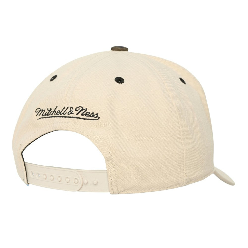 Minnesota Twins Mitchell & Ness Unisex Camo Logo Pro Crown Snapback Hat - Cream Hats